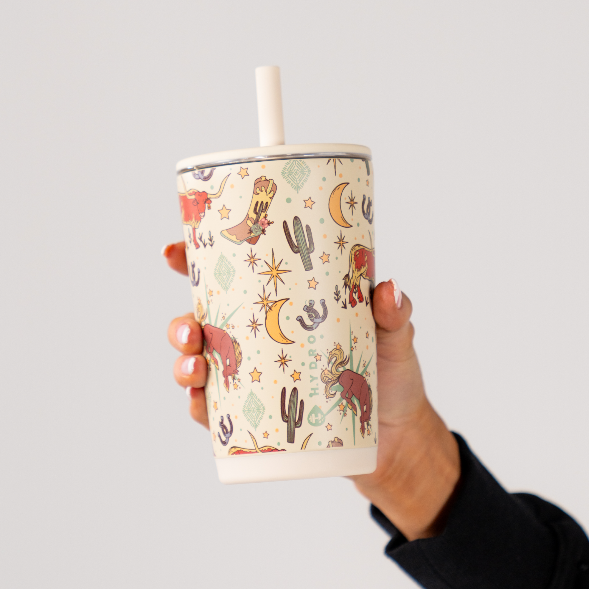 Hand Holding HydroJug Rodeo Everyday Tumbler 14oz