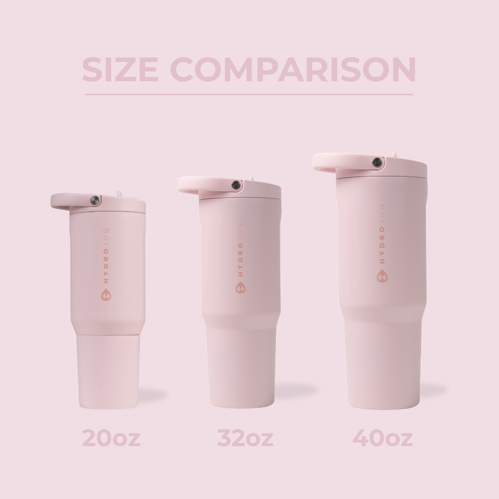 HydroJug Size Comparison β 20oz, 32oz, and 40oz Sport Bottles