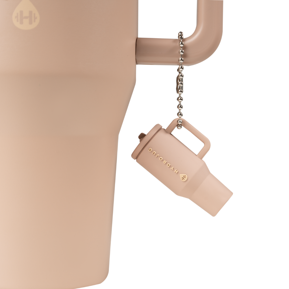 Autumn Oak Traveler Keychain with Mini Tumbler Charm