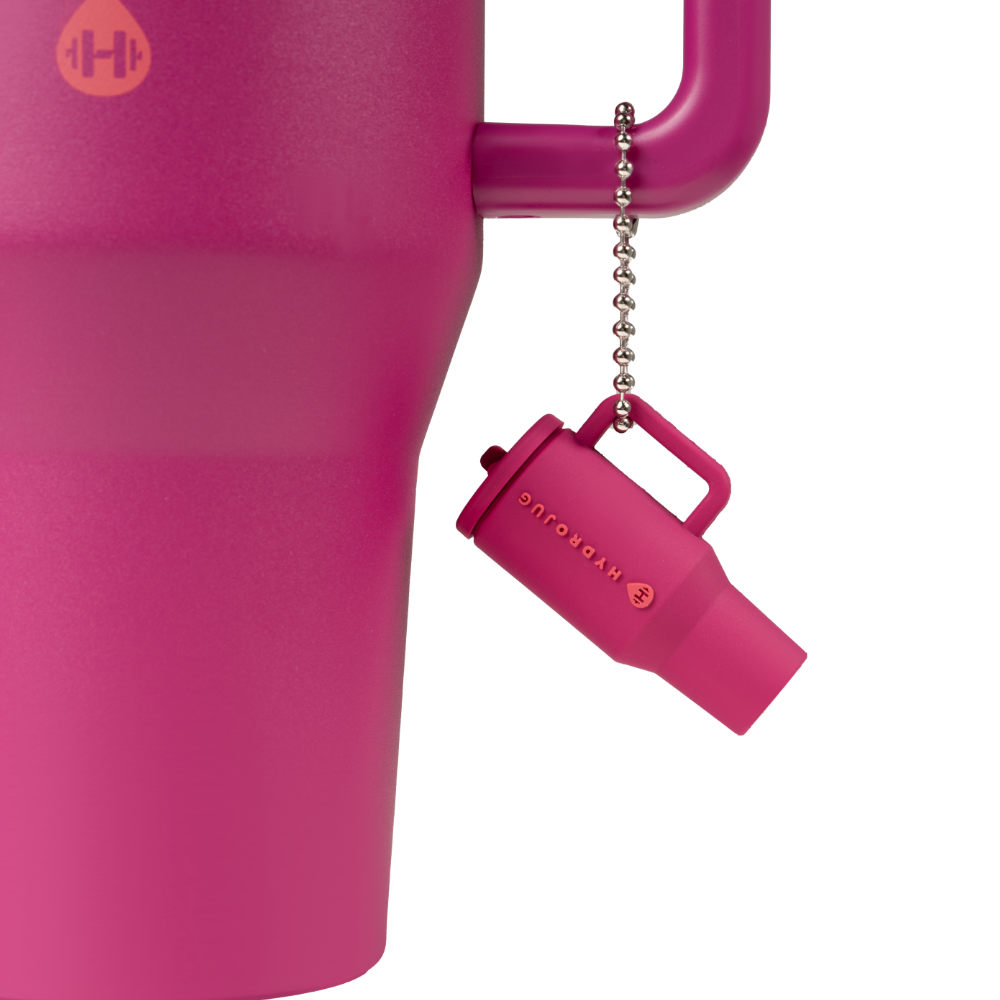 Harvest Berry Traveler Keychain with Mini Tumbler Charm