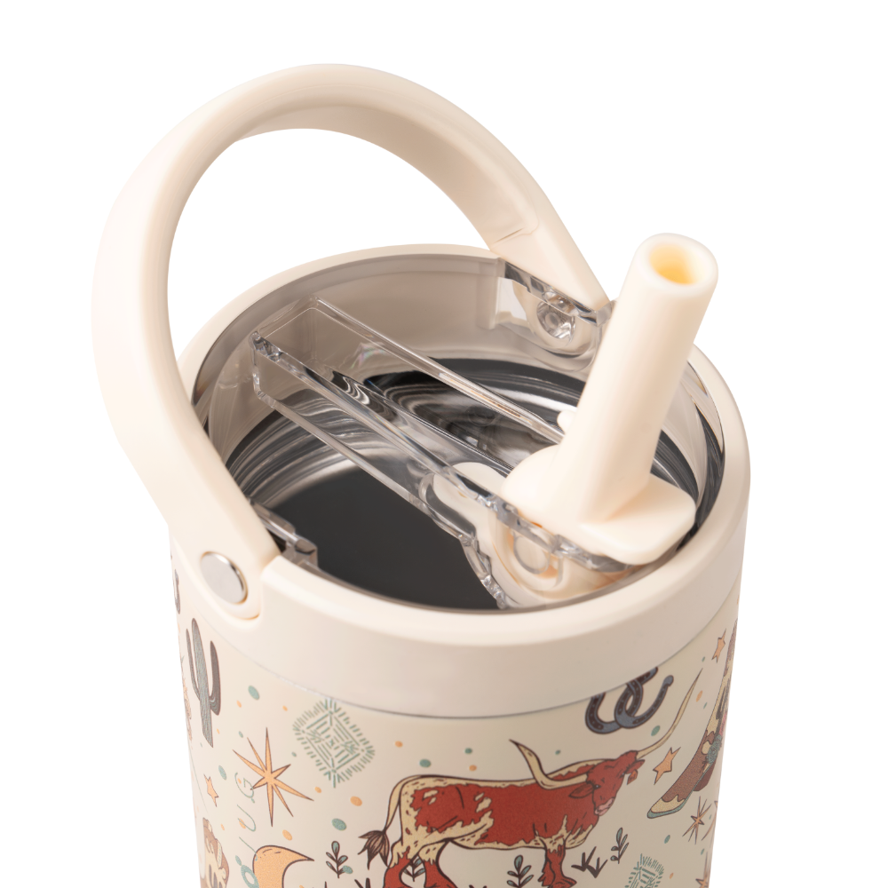 Rodeo Sport Bottle 40oz with Flip Straw Lid and Handle