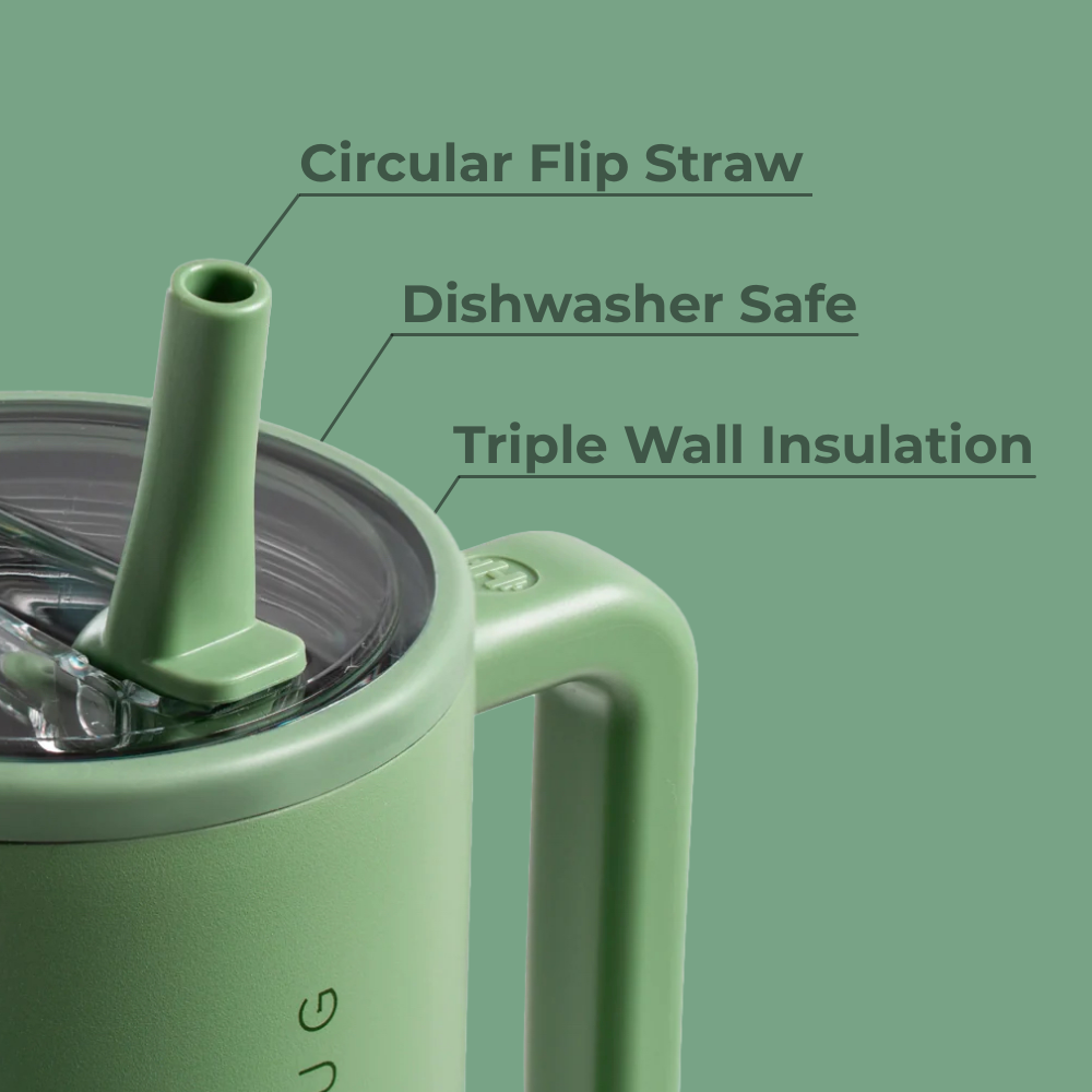 Sage Traveler 40oz Features – Flip Straw, Dishwasher Safe, Triple Wall Insulated