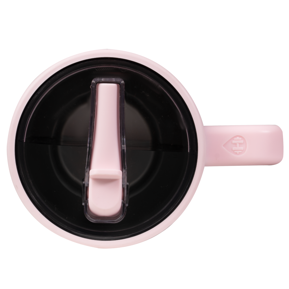 Pink Gingham Traveler Lid